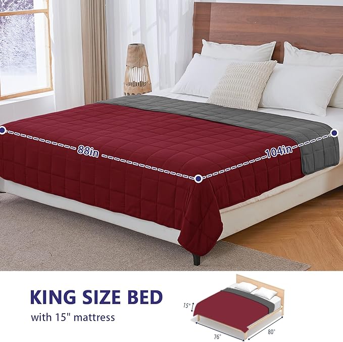 yescool Weighted Blanket for Adults Cooling Heavy Blanket for Sleeping Perfect - Image 2