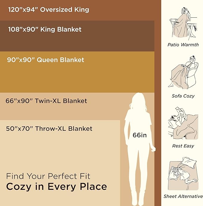 Bedsure GentleSoft 100% Cotton Blanket Full Size - Image 6