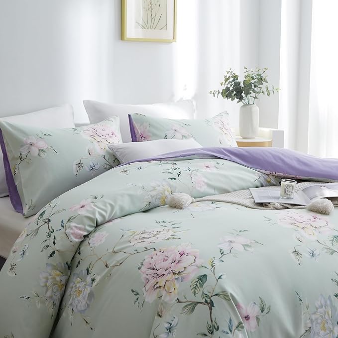 BOLINLIVING Duvet Cover Twin Size, Flower Kids Duvet Cover - Image 5