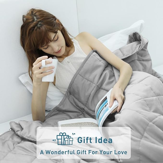 Weighted Idea Weighted Blanket for Adults Cooling Breathable Heavy Blanket - Image 3