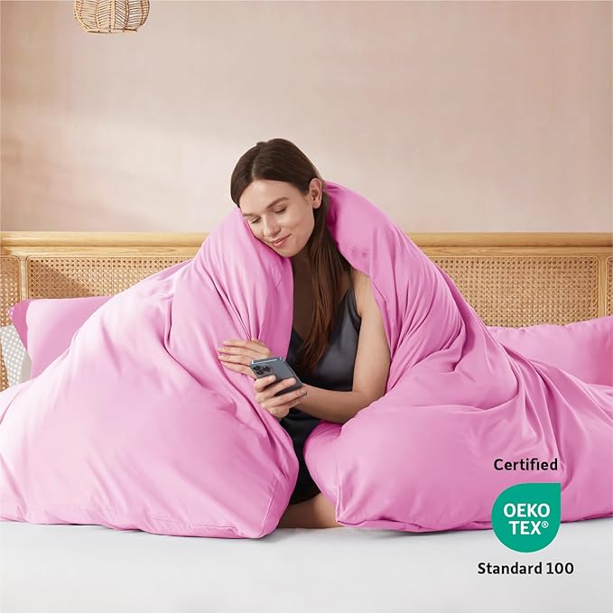 Nestl Light Pink Duvet Cover Full Size - Image 3