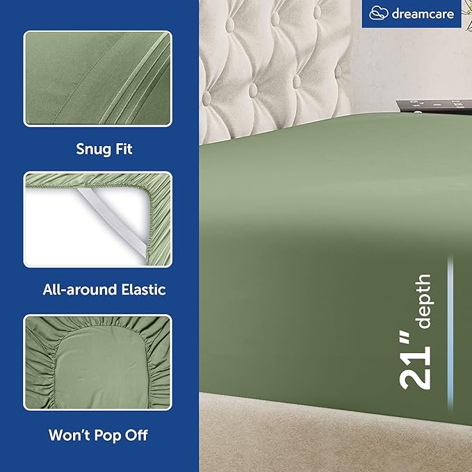 DREAMCARE King Size Sheets Set - Image 6