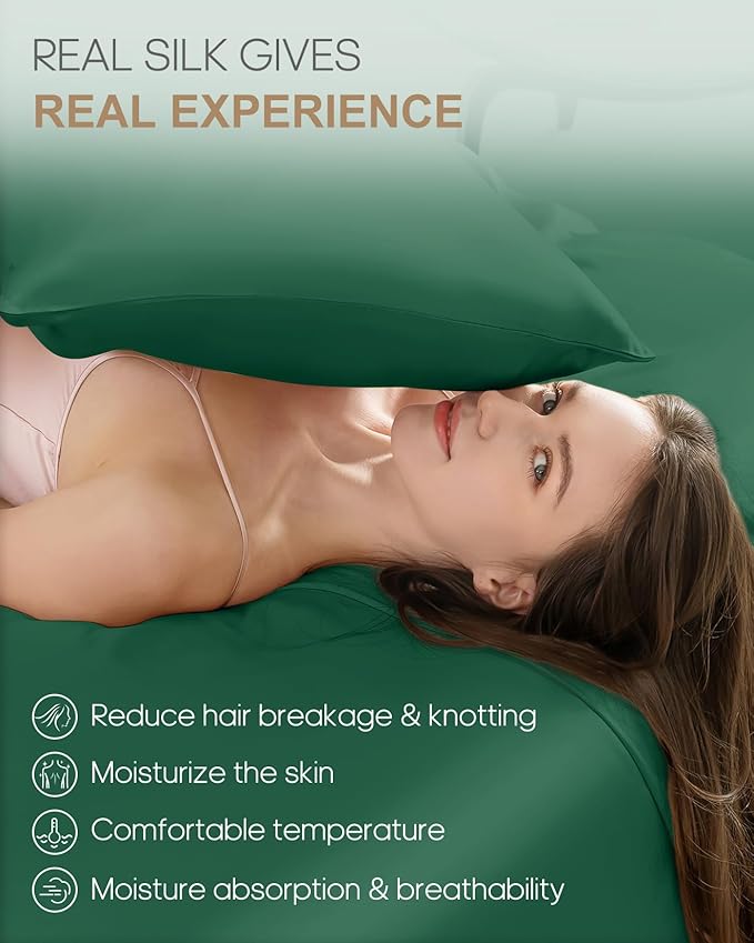 THXSILK 100% Pure Mulberry Silk Pillowcase - Image 3