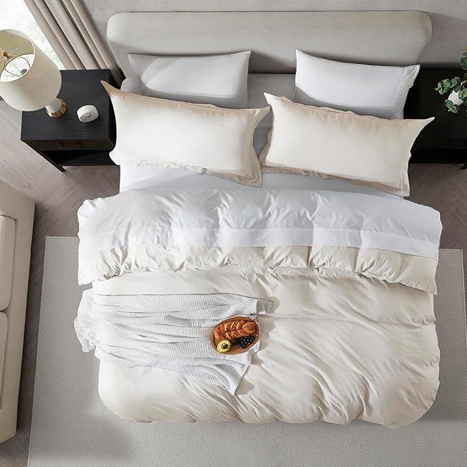Nestl Off White Duvet Cover King Size - Image 5