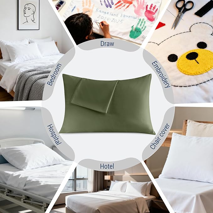 Pillowcases Queen 4 Pack, 20x30 Pillow Cases - Image 6