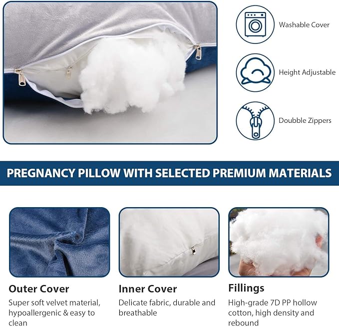 U-Shaped Full Body Pregnancy Pillow - Image 3
