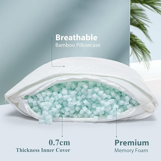 Rainmr Extra Thick Body Pillow Memory Foam – Long Pillow - Image 3