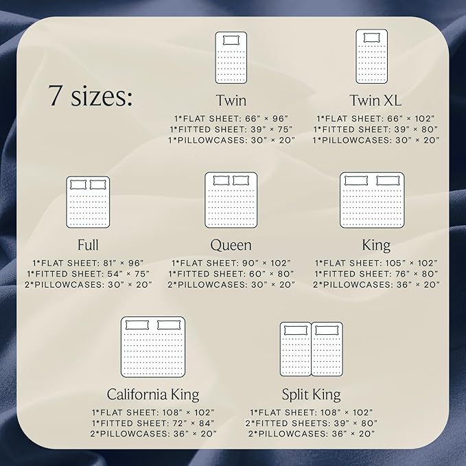 LuxClub 5 PC Split King Sheet Set, Breathable Luxury Bed Sheets, Deep Pockets - Image 4