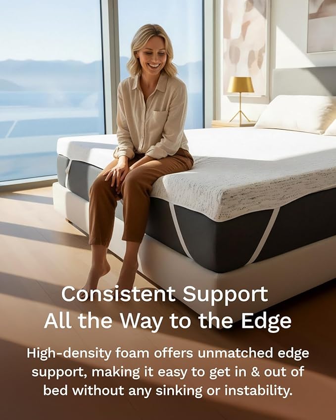 ViscoSoft 2 Inch Memory Foam Mattress Topper Twin - Image 6