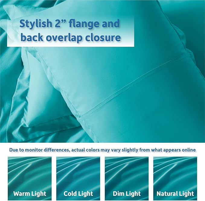 Nestl Teal California King Duvet Cover Sets - Image 8