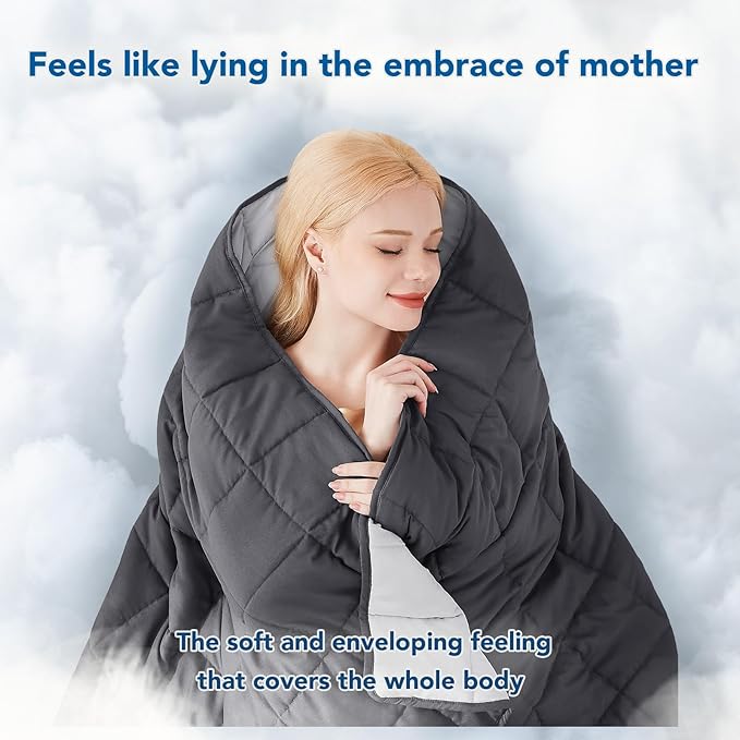 Topcee Weighted Blanket for Adults, Minky Dots Heavy Blanket for Woman - Image 3