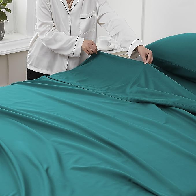 Sweet Home Collection Queen Flat Sheet Only - Image 4