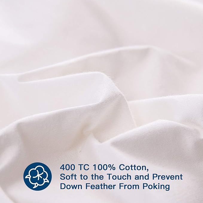 ELEMUSE Cal King Size Extra Thick Fusion Goose Down Feather Filled Mattress - Image 5