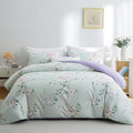 BOLINLIVING Floral Duvet Cover King Size 3 Pieces, Flower Duvet Cover by BOLINLIVING