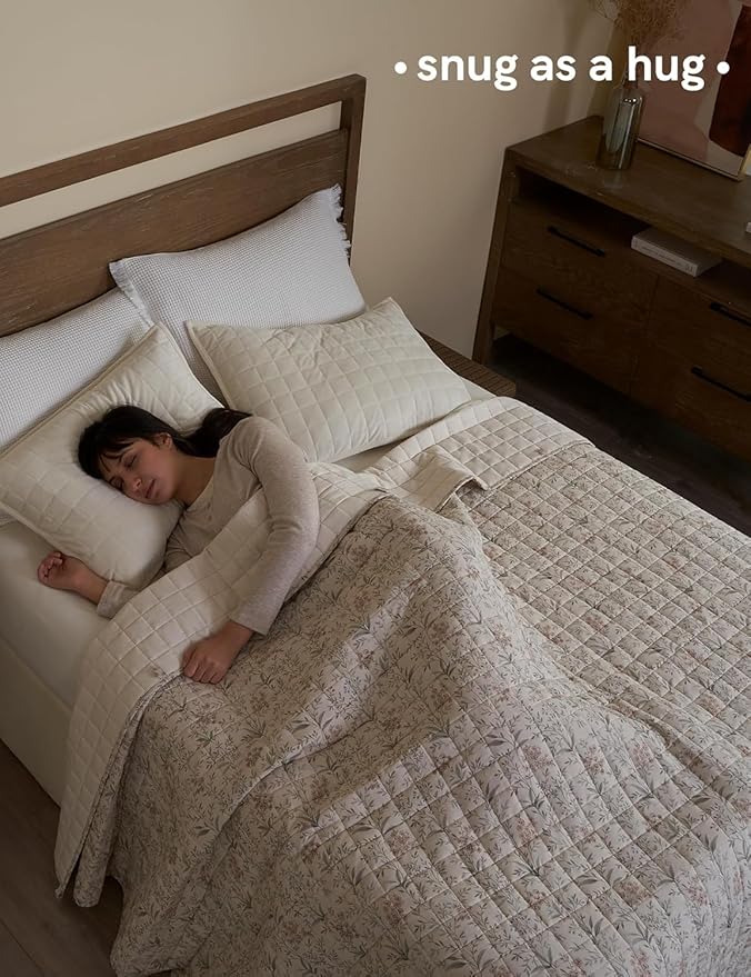 YnM 10lbs Weighted Blanket for Adults, Linen Heavy Bed Throw Blanket - Image 3