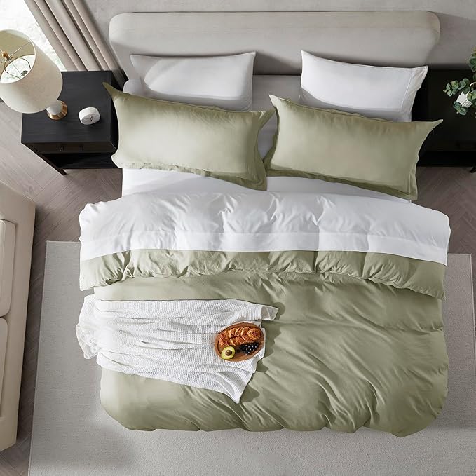 Nestl Light Sage Duvet Cover Full Size - Image 5
