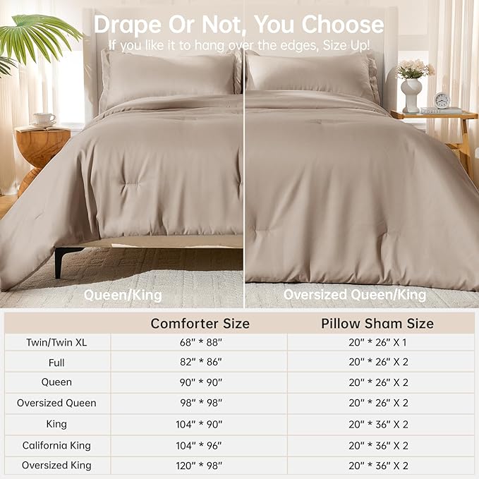 MUXHOMO Full Comforter Sets, All Season Ultra Soft Down Alternative Bedding - Image 8