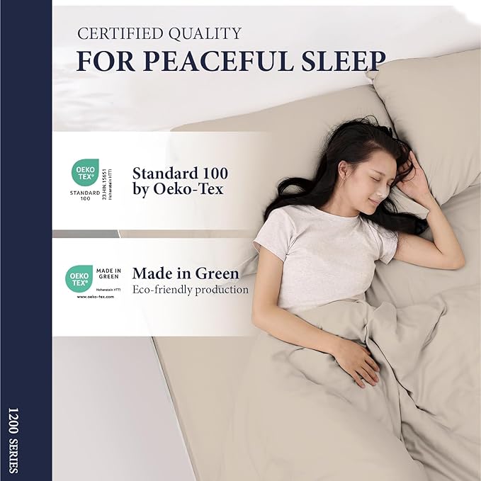 100% Egyptian Cotton King Size Sheets Set - Image 6