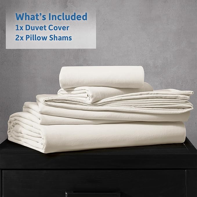 Nestl Off White Duvet Cover King Size - Image 9