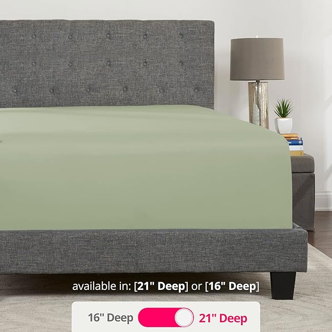 Queen Fitted Sheet Only Deep–Pocket – Extra Deep Pocket Queen Fitted Sheet – - Image 3