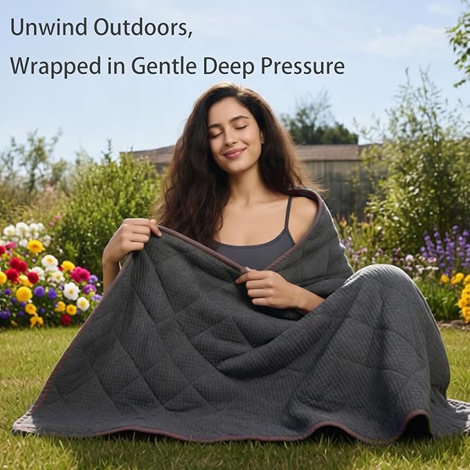 ZonLi 20lbs Weighted Blanket for Adults Sleeping, Double-Sided All Season - Image 4