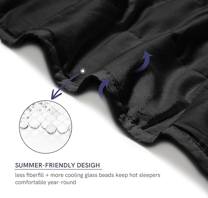 YnM Exclusive 50 lbs Weighted Blanket, Extra Heavy Cotton Bed Blanket - Image 4