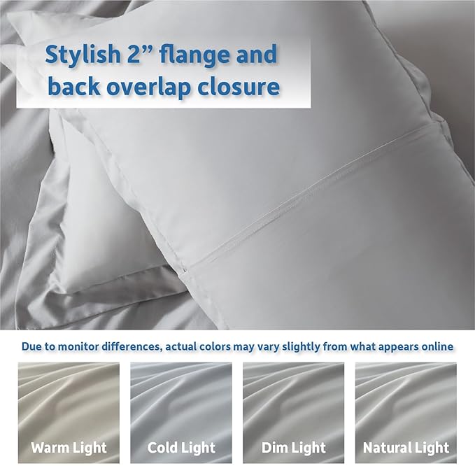Nestl Light Grey Duvet Cover Full Size - Image 8