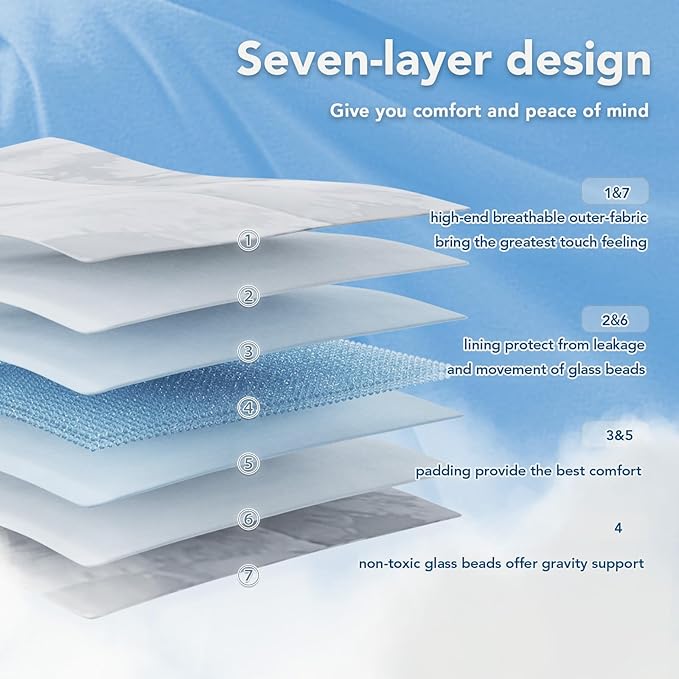 Topcee Weighted Blanket for Adults Twin Size Soft Cooling Heavy Blanket Sleeping - Image 6