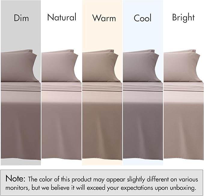 RUVANTI 100% Cotton Sheets – Split King Size Percale Bedding, Cooling & - Image 7