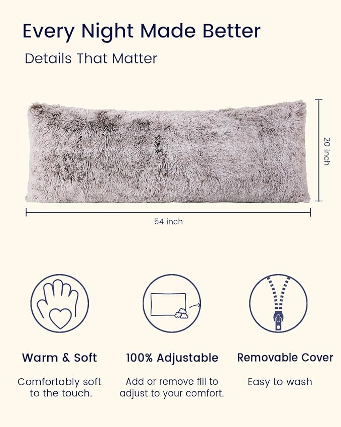 ZonLi Fluffy Body Pillow, Full Body Pillows - Image 5