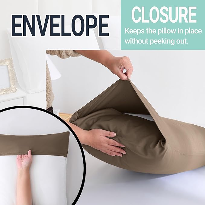 ZPECC Pillow Cases Queen Size Set of 4, 20x30 Envelope Closure Pillowcases - Image 5