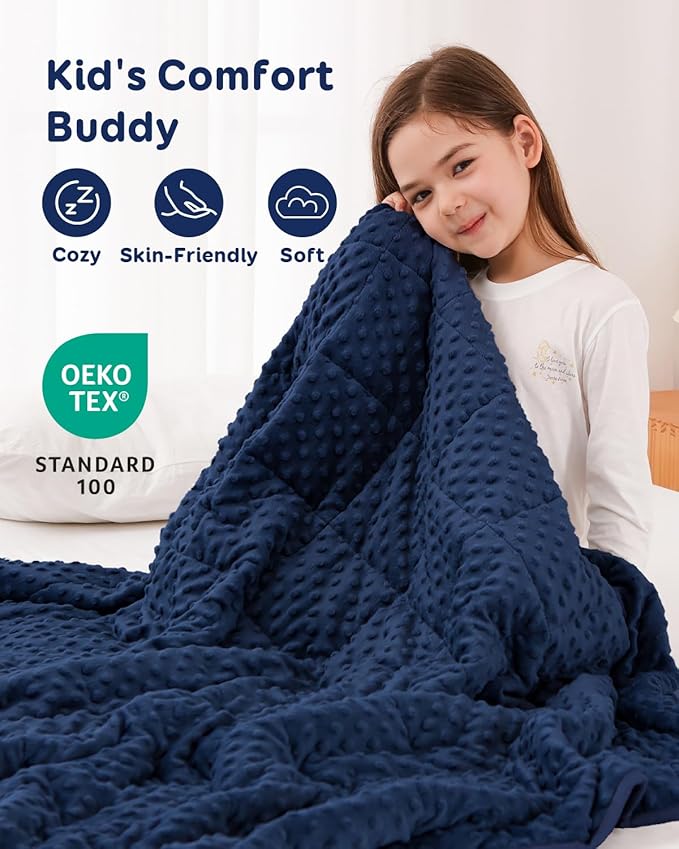 Kivik 5lb Weighted Blanket, Washable Heavy Throw Blankets, 5 Pounds Weight - Image 3