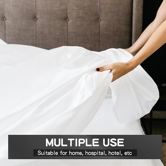 Mattress-Homes Full Size 100% Egyptian Cotton Top Sheet 1Pcs, Cool & Breathable - Image 2