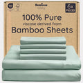 Bambaw 100% Viscose Derived from Bamboo Sheets Queen Size Set – 6pcs Deep by Bambaw