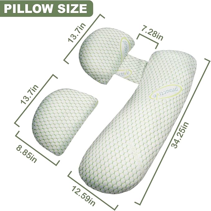 Pregnancy Pillows for Sleeping, Pregnancy Must Haves Body Pillow, Maternity - Image 7