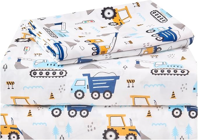 lasoftan Kids Sheet Set Twin Size 3 Pcs, Boys Sheet Set by Unknown