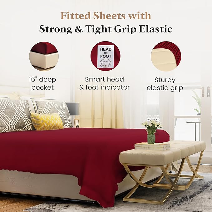 Good Sleep Bedding King Size Fitted Sheets Only - Image 3