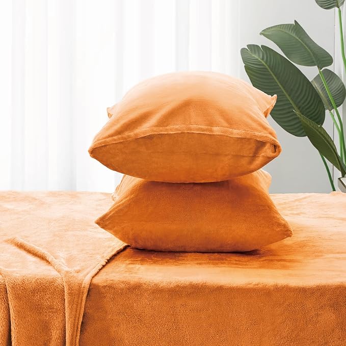 BEDELITE Flannel Sheets Full Size Burnt Orange - Image 7