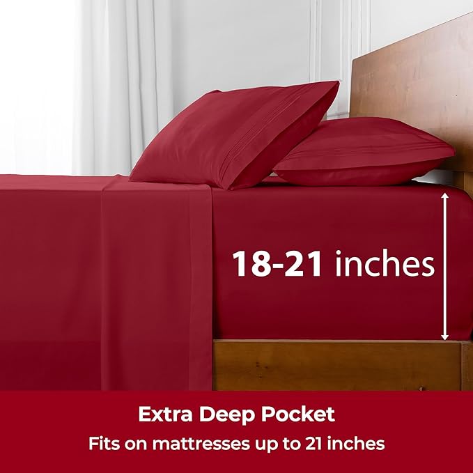 Mellanni Extra Deep Twin Sheets - Image 6