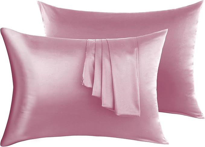 100% Silk Pillow Cases 2 Pack, Mulberry Silk Pillowcase by Victivic