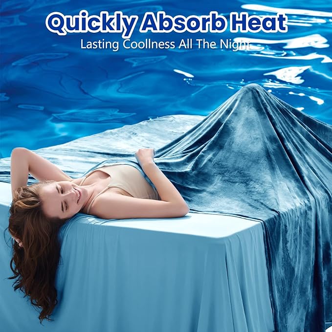 Topcee Cooling Blankets for Hot Sleepers, Arc-Chill Q-Max >0.5 Cool Fiber - Image 3