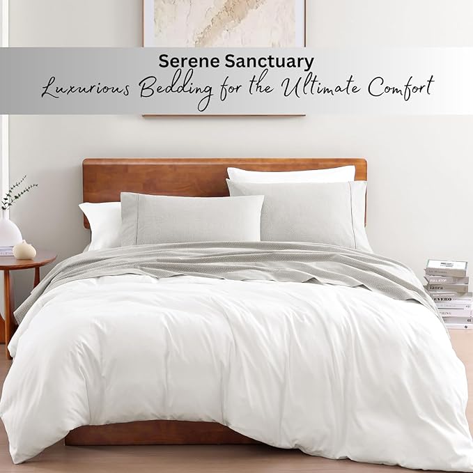 LANE LINEN Twin Bed Sheets, 100% Organic Cotton Sheets Twin Size, Hotel Quality - Image 7