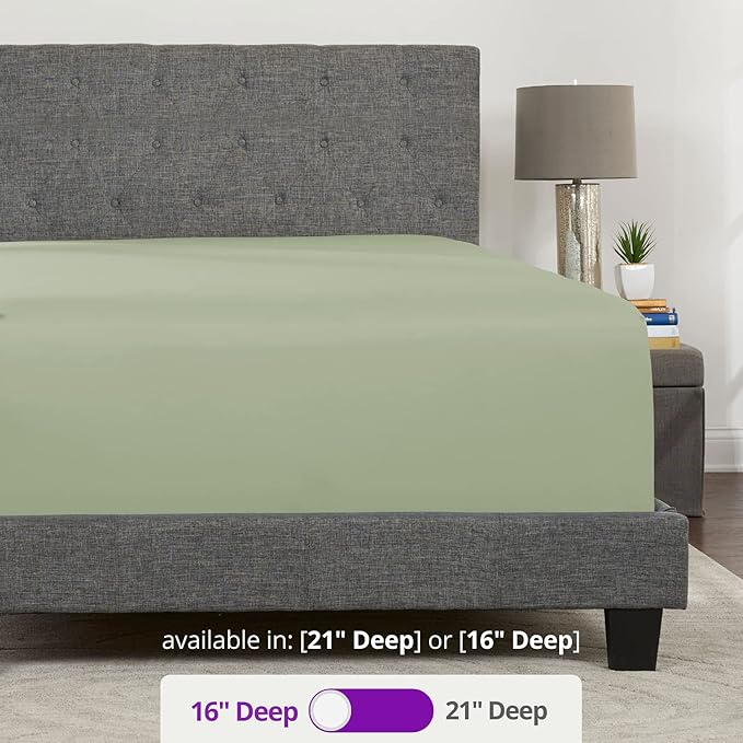 Kids Twin Deep Pocket Sheet 16' Twin Fitted Sheet Perfect Fit 14'18' Mattress & - Image 3