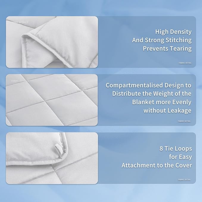 Topcee Weighted Blanket for Adults Queen Size Soft Cooling Heavy Blanket - Image 5