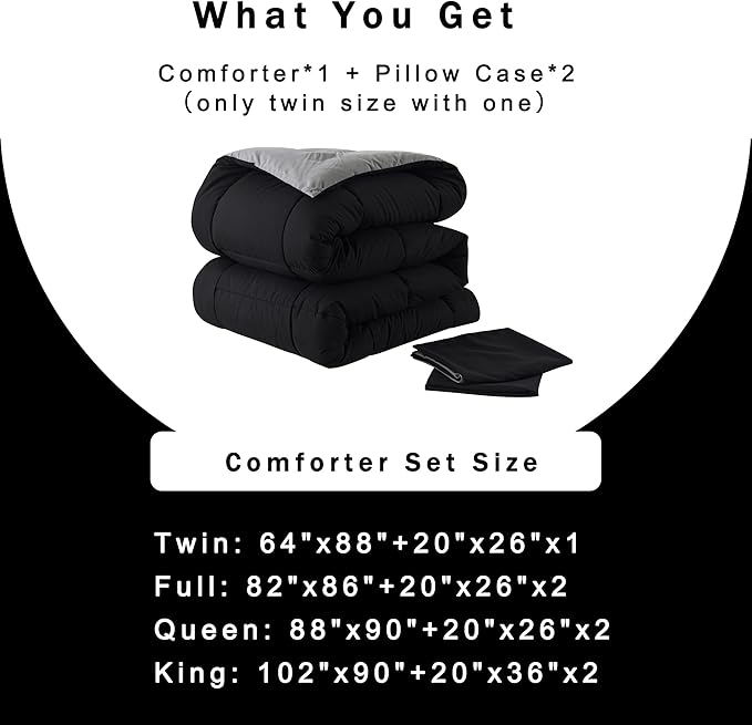 DOWNCOOL Twin Comforter Set -All Season Bedding Comforters Sets - Image 6