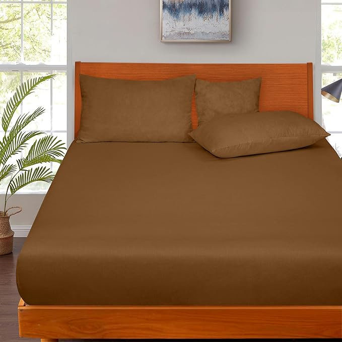 ROYALE LINENS 300 Thread Count 100% Long Staple Combed Cotton Fitted Sheet Twin - Image 5