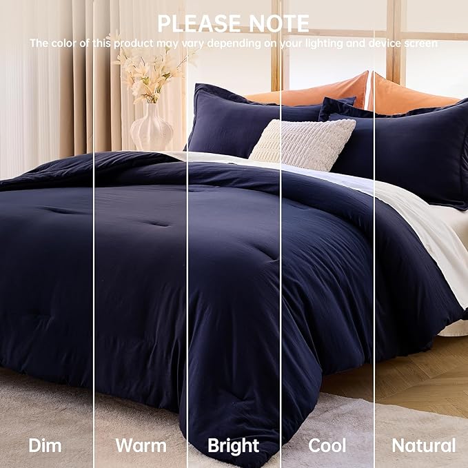 MUXHOMO Queen Comforter Set, All Season Ultra Soft Down Alternative Bedding - Image 9