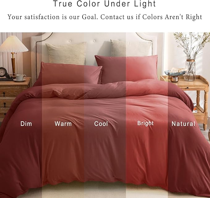 PURE ERA Jersey Knit Duvet Cover Set 100% T-Shirt Cotton Super Soft Comfy 3pc - Image 6