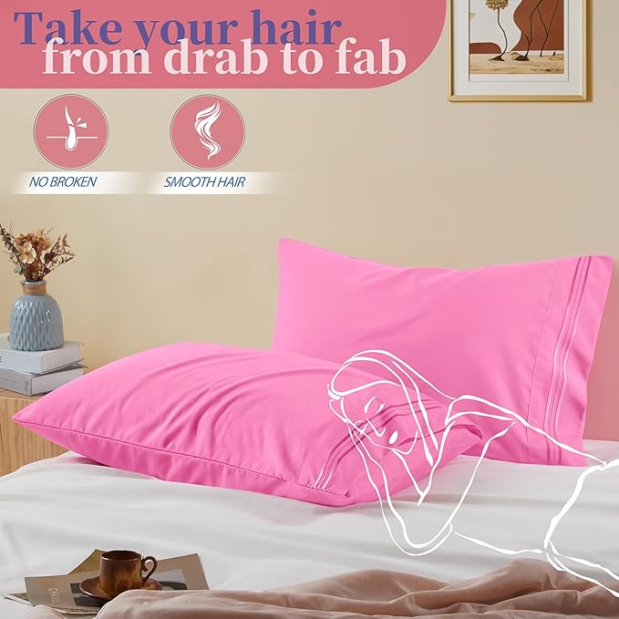 Vonty 2 Pack King Pillow Cases - Image 5