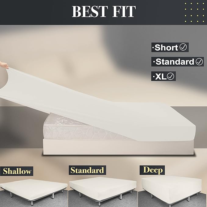 Soft Stretch King Size Fitted Sheet Only - Image 3